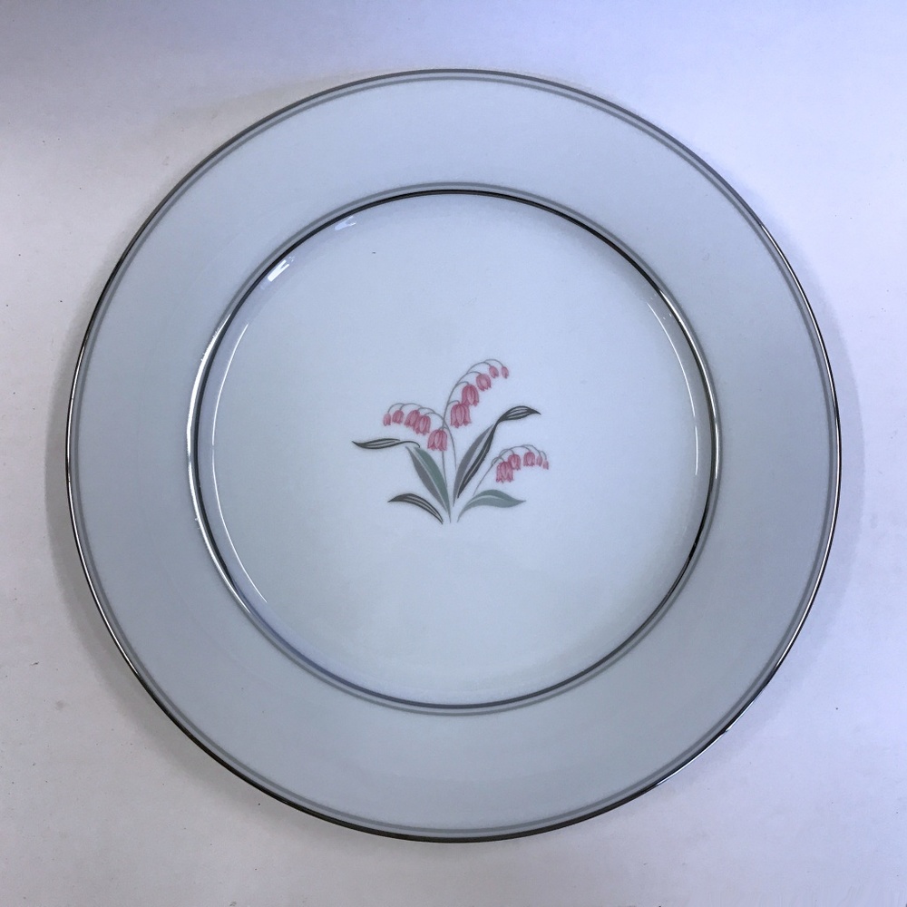 Noritake Crest 5421 Dinner Plate Pink Flower Green